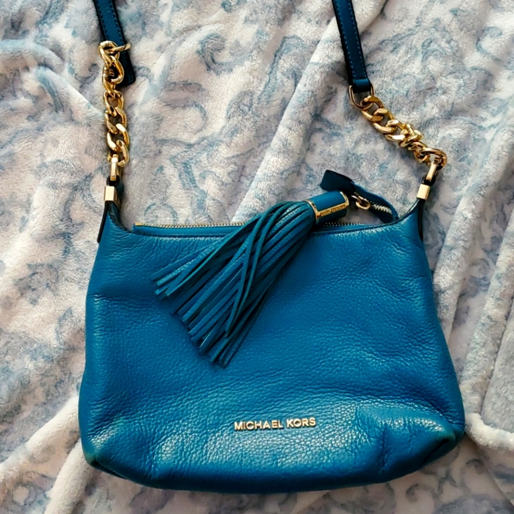 Michael Kors Blue/Green Crossbody